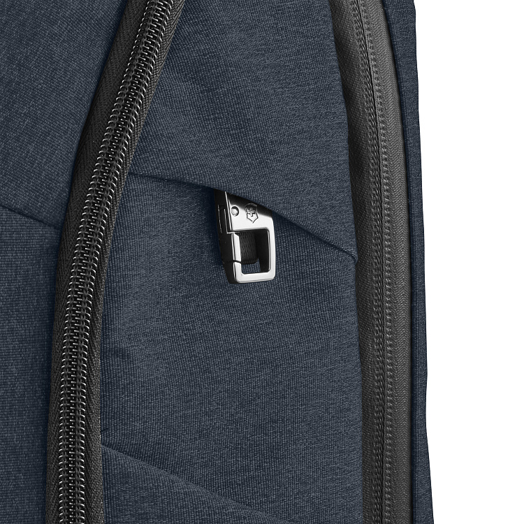 Рюкзак VICTORINOX Architecture Urban 2 Deluxe Backpack 15”, синий, полиэстер/кожа, 31x23x46 см, 23 л