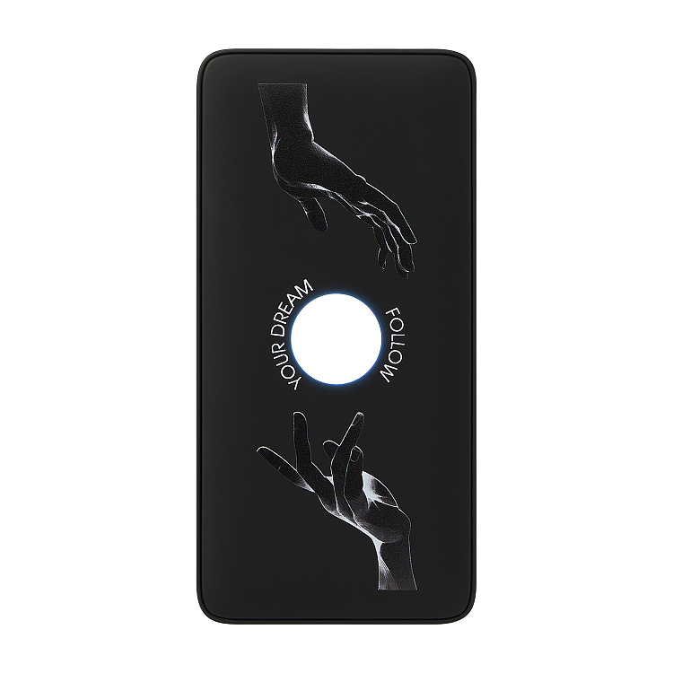 Внешний аккумулятор с подсветкой Ancor PD Plus 20000 mAh, черный