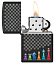 Зажигалка ZIPPO Chess Pieces с покрытием Black Matte, латунь/сталь, черная 38x13x57 мм
