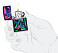 Зажигалка ZIPPO Counter Culture с покрытием Black Light, латунь/сталь, черная,матовая 38x13x57 мм