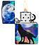 Зажигалка ZIPPO Wolf Design с покрытием 540 Matte, латунь/сталь, разноцветная, матовая, 38x13x57 мм