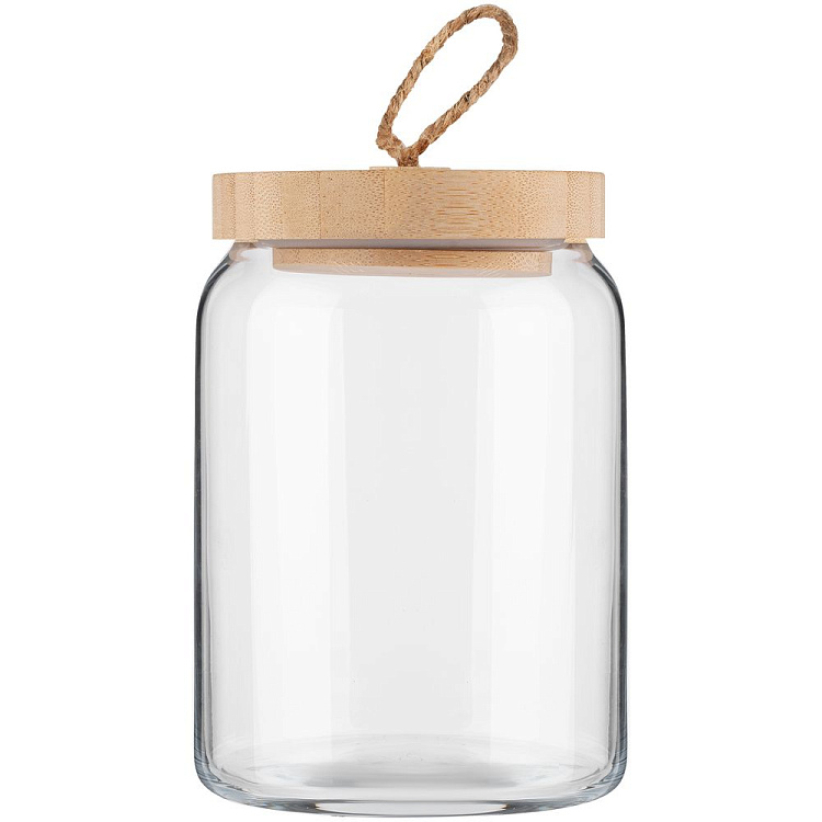 Банка с бамбуковой крышкой Woody