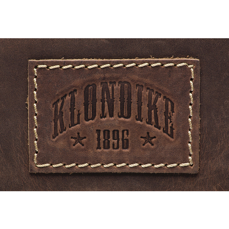 Сумка KLONDIKE Native, натуральная кожа в коричневом цвете, 44 х 10 х 33 см