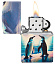 Зажигалка ZIPPO Penguin с покрытием Glow In The Dark Green, латунь/сталь, разноцветная, 38x13x57 мм