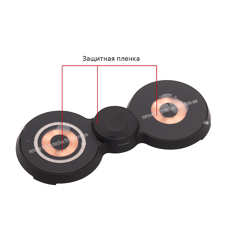 Настольная беспроводная (15W) зарядная станция "Cheb" для смартфона, часов и наушников с MagSafe c прозрачным корпусом