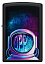 Зажигалка ZIPPO Astronaut с покрытием Black Matte, латунь/сталь, чёрная, матовая, 38x13x57 мм