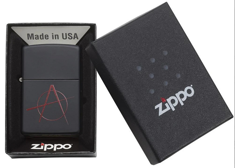 Зажигалка ZIPPO Classic с покрытием Black Matte, латунь/сталь, чёрная, матовая, 38x13x57 мм