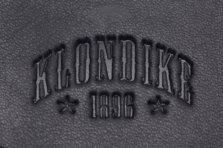 Монетница KLONDIKE Dawson, натуральная кожа в черном цвете, 8,5 х 2 х 7,5 см