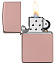 Зажигалка ZIPPO Classic с покрытием High Polish Rose Gold, латунь/сталь, розовое золото, 38x13x57 мм