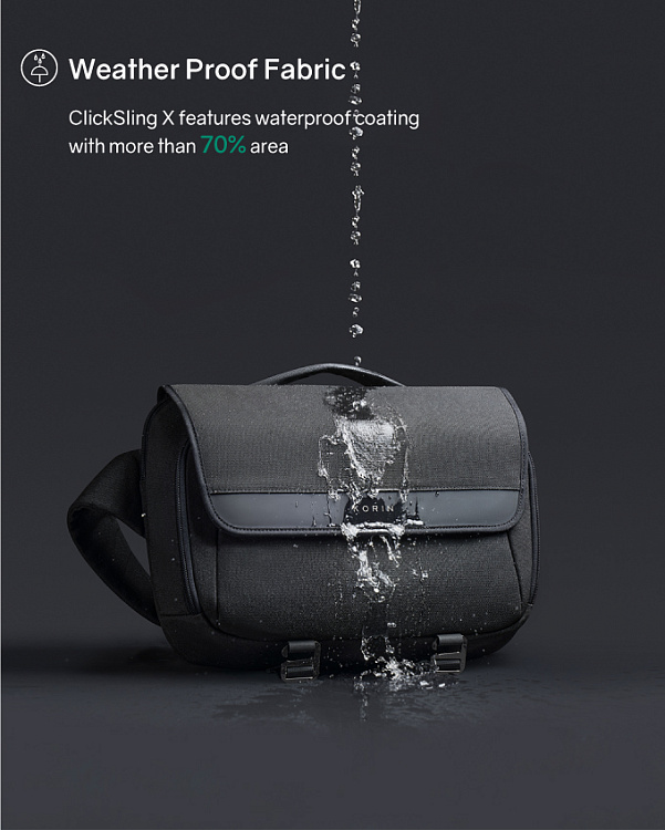Сумка ClickSling X 40х27х12 см, черная