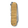 Нож-брелок VICTORINOX Classic SD Precious Alox "Brass Gold", 58 мм, 5 функций, золотистый
