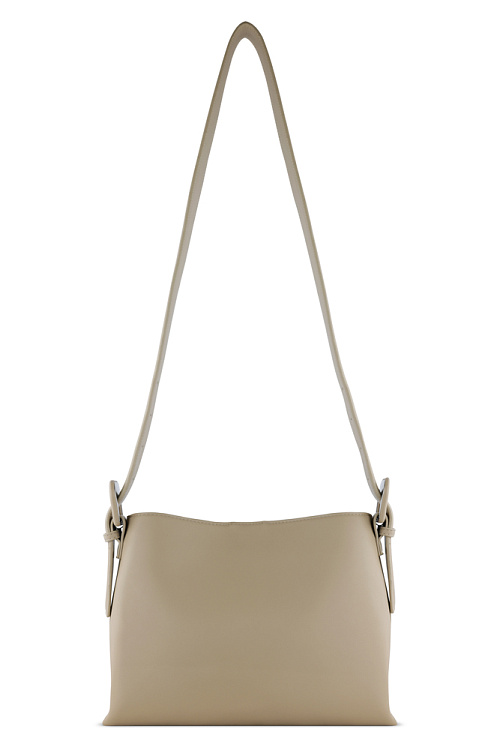 Сумка женская наплечная BUGATTI Luna, бежевая, полиуретан, 30 x 13 x 22 см