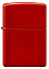 Зажигалка ZIPPO Classic с покрытием Metallic Red, латунь/сталь, красная, матовая, 38x13x57 мм