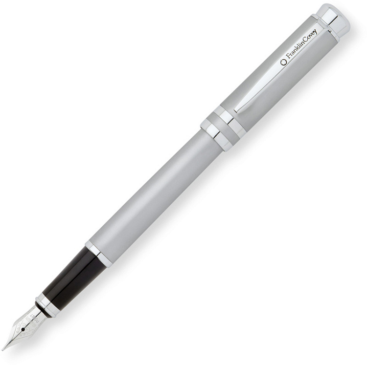 Перьевая ручка FranklinCovey Freemont. Цвет - хромовый матовый.