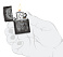 Зажигалка ZIPPO Clown с покрытием High Polish Black, латунь/сталь, черная, глянцевая, 38x13x57 мм
