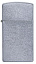 Зажигалка ZIPPO Slim® с покрытием Street Chrome™, латунь/сталь, серебристая, матовая, 29x10x60 мм