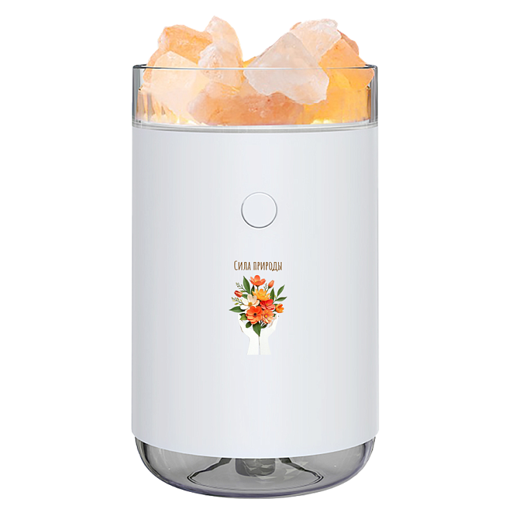 Соляная, светодиодная USB лампа-увлажнитель Aura