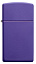 Зажигалка ZIPPO Slim® с покрытием Purple Matte, латунь/сталь, фиолетовая, матовая, 29x10x60 мм