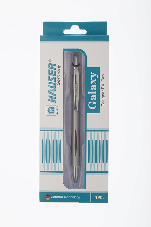 Шариковая ручка Hauser Galaxy, красная, алюминий