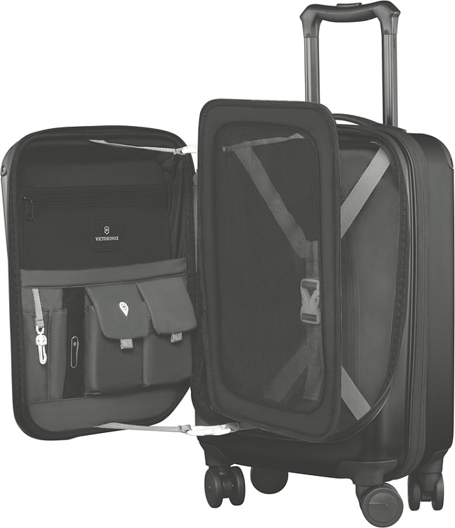 Чемодан VICTORINOX Spectra™ 2.0 Expandable, чёрный, поликарбонат Bayer, 35x20x55 см, 29 л