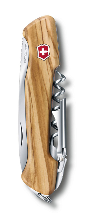 Нож перочинный VICTORINOX Wine Master, 130 мм, 6 функций, с фиксатором, рукоять из оливкового дерева