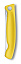 Нож для овощей VICTORINOX SwissClassic, складной, лезвие 11 см с волнистой кромкой, жёлтый