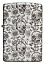 Зажигалка ZIPPO Skeleton с покрытием Glow in the Dark Green, латунь/сталь, серая, 38x13x57 мм