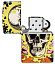 Зажигалка ZIPPO Skull Design с покрытием Glow In The Dark Green,латунь/сталь,разноцветная38x13x57 мм