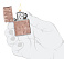 Зажигалка ZIPPO Armor® Hearts с покрытием Rose Gold, латунь/сталь, розовое золото, 38x13x57 мм