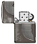 Зажигалка ZIPPO Armor™ Wolf  с покрытием High Polish Black Ice®, латунь/сталь, чёрная, 38x13x57 мм