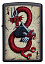 Зажигалка ZIPPO Dragon Ace с покрытием Black Matte, латунь/сталь, чёрная, матовая, 38x13x57 мм