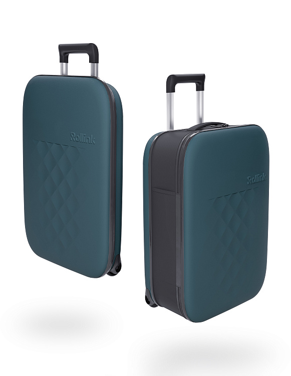 Чемодан складной Rollink Vega II 55x40x20 см, 2 колеса
