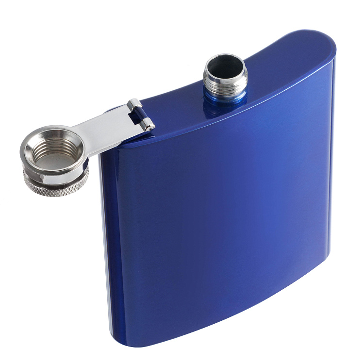 Фляга S.Quire 0,18 л, сталь, синяя