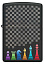 Зажигалка ZIPPO Chess Pieces с покрытием Black Matte, латунь/сталь, черная 38x13x57 мм