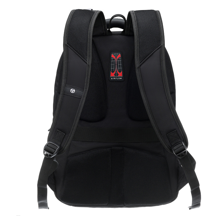 Рюкзак TORBER XPLOR с отделением для ноутбука 15", чёрный, полиэстер 900D, 34x22x46 см, 34л