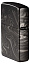 Зажигалка ZIPPO Marble Pattern с покрытием High Polish Black, латунь/сталь, чёрная, 38x13x57 мм