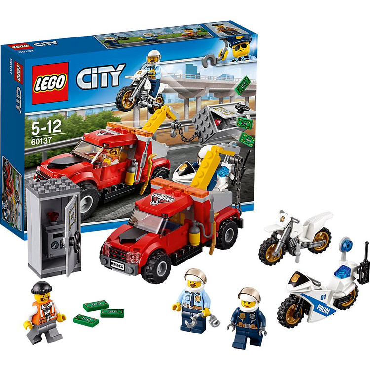 Конструктор «LEGO City. Побег на буксировщике»