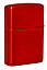 Зажигалка ZIPPO Classic с покрытием Metallic Red, латунь/сталь, красная, матовая, 38x13x57 мм