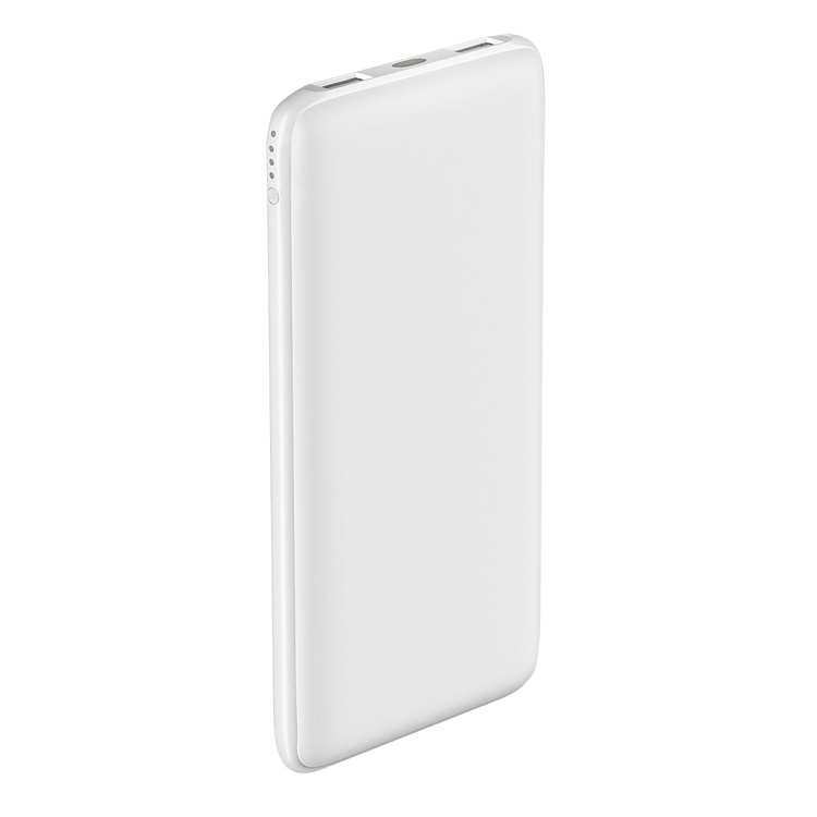 Внешний аккумулятор Slim, 10000mAh, white, OLMIO