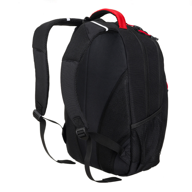 Рюкзак TORBER ROCKIT с отделением для ноутбука 15.6", чёрный/красный, нейлон, 32 х 14 х 50 см, 22л