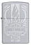 Зажигалка ZIPPO Harley-Davidson® c покрытием Satin Chrome™, латунь/сталь, серебристая, 38x13x57 мм