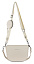 Сумка наплечная женская BUGATTI Almata, с кошельком, бежевая, полиуретан, 27х6х18,5 см