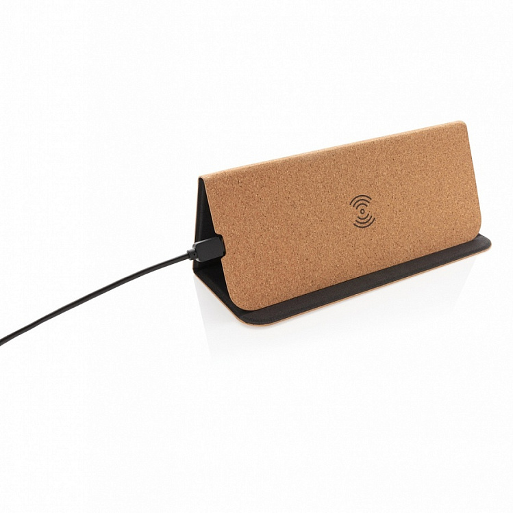 Коврик для мыши с функцией беспроводной зарядки и подставки для телефона, 5 Вт