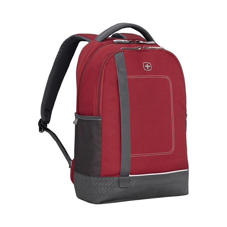 Рюкзак WENGER NEXT Tyon 16", красный/антрацит, переработанный ПЭТ/Полиэстер, 32х18х48 см, 23 л.