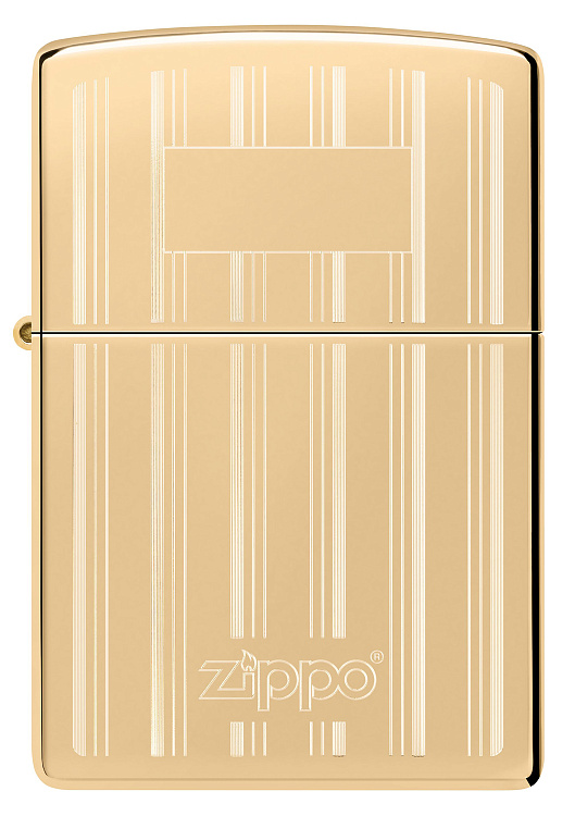 Зажигалка ZIPPO Classic с покрытием High Polish Brass, латунь/сталь, золотистая, 38x13x57 мм