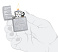 Зажигалка ZIPPO Harley-Davidson® c покрытием Satin Chrome™, латунь/сталь, серебристая, 38x13x57 мм