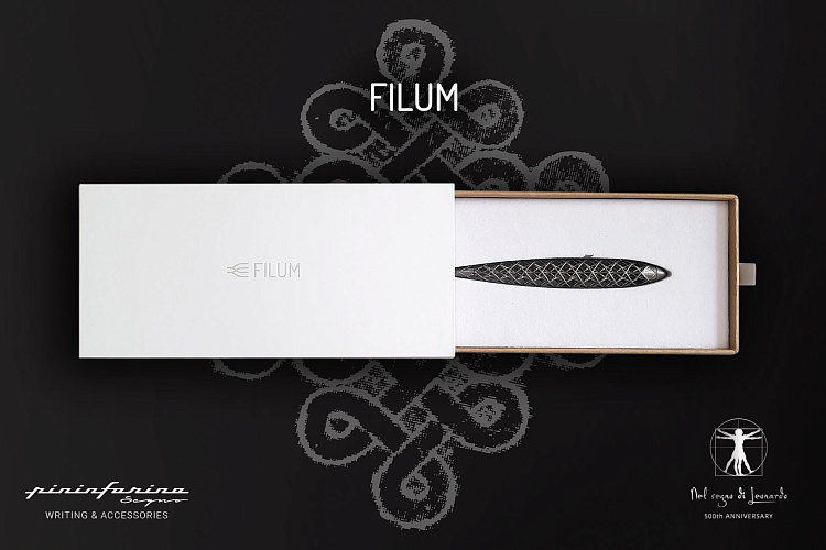 Вечная ручка Pininfarina FILUM TITANIUM Limited Edition с двумя наконечниками