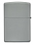 Зажигалка ZIPPO Classic с покрытием Flat Grey, латунь/сталь, серая, глянцевая, 38x13x57 мм