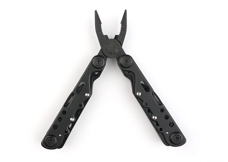 Мультитул Stinger, 105x40 мм, 13 функций, сталь, чёрный, в комплекте нейлоновый чехол