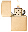 Зажигалка ZIPPO с покрытием Brushed Brass, латунь/сталь, золотистая, матовая, 38x13x57 мм